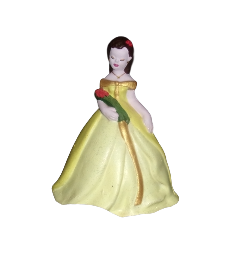 Brown Haired Girl in Yellow Dress