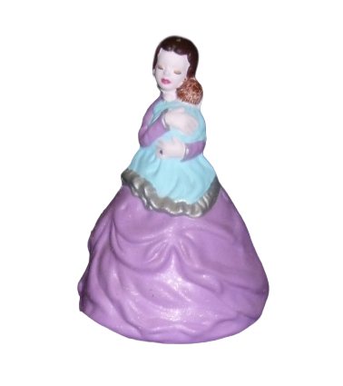Mother and Baby in Purple Dress