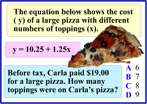 Algebra Flashcard Example